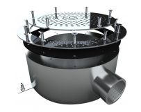 Bottom drain for Aquaviva liner 2'', AISI 304 (200 mm)