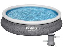 Inflatable pool Bestway 57313 (457x84 cm) with cartridge filter