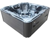 Hydromassage pool Aquajoy Maldives (230х230х95 cm), midnight opal, with speakers and LED backlight