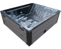 Hydromassage pool Aquajoy Venice (215х190х70 cm), midnight opal, with speakers and LED backlight