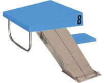 Starting block Golfinho E5085, AISI 316, inclined, 700 mm