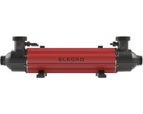 Tubular heat exchanger Elecro G2C 320 kW, titanium and AISI-316L steel