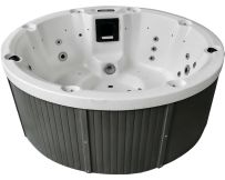 Hydromassage pool Aquajoy Lagoon (195х82 cm), Silver-white marble