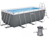 Frame pool Bestway 56456 (412x201x122 cm) with cartridge filter and ladder