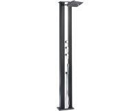 Душ солнечный Aquaviva Hybride Dada Straight алюминиевый с мойкой для ног, антрацит DS-D463NX, 40 л