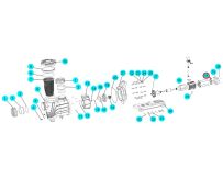 Крыльчатка вентилятора насоса SLP300-400 Aquaviva, (B15010005 №45)