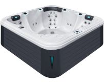 Hydromassage pool Passion Spas Relax (204х204х85 cm), Sterling White/Grey