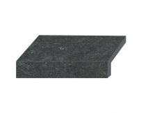 Бортовая Г-образная плитка Aquaviva Stellar Dark Grey, 600x345x50 (20) мм