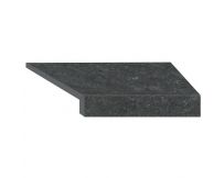 Угловой Г-образный элемент бортовой плитки Aquaviva Stellar Dark Grey, 600x345x50 (20) мм (правый/45°)
