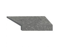 Угловой Г-образный элемент бортовой плитки Aquaviva Stellar Grey, 600x345x50 (20) мм (правый/45°)