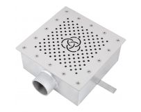 Bottom drain Aquaviva AISI 304 square, concrete/liner effect