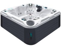 Passion Spas Solace hydromassage pool (213x213x91 cm), Sterling White/Grey