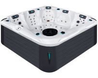 Hydromassage pool Passion Spas Devotion (230х230х91 cm), Sterling White/Grey