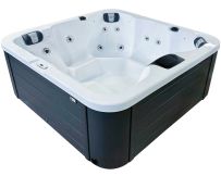 Hydromassage pool Passion Spas Flame (190х190х81 cm), Sterling White/Grey