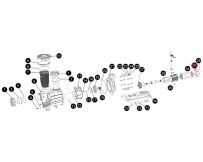 Крышка вентилятора для насоса Aquaviva SLP300-400, (B17010056 №47)