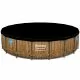 Wooden frame pool Bestway  56977 (549x122 cm) with cartridge filter, ladder and a protective awning