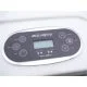 Overflow hydromassage pool Aquajoy Serenity (250х230х96 cm), silver-white marble, black body
