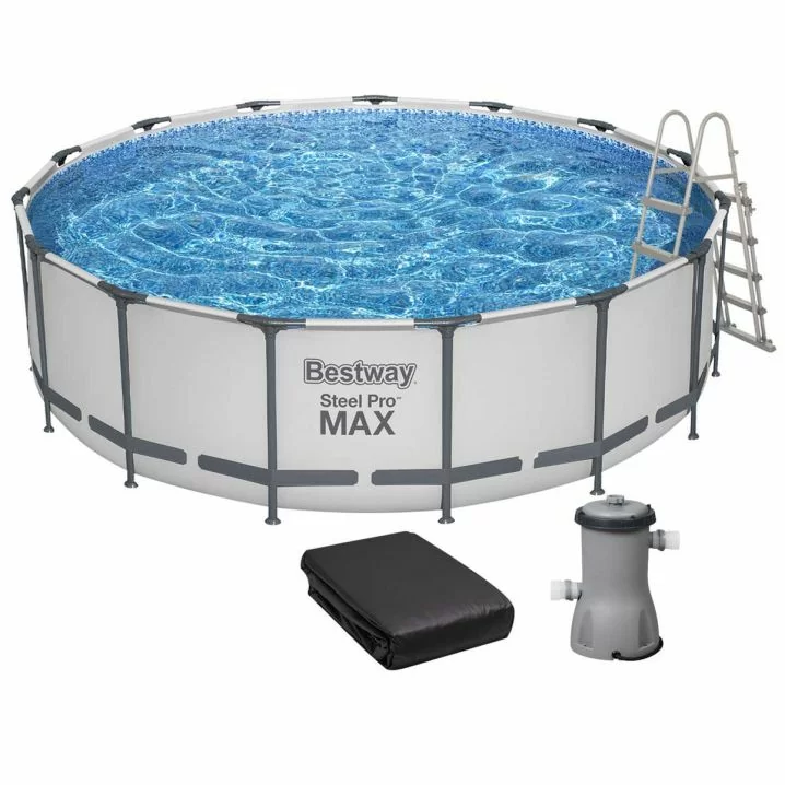 Frame pool Bestway 56438 (457x122 cm) with cartridge filter and ladder